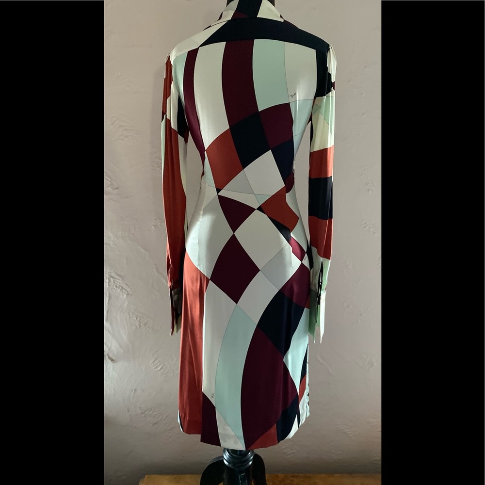 Vintage Emilio Pucci AW 2004/2005  Silk Shirt Dress (Christian Lacroix Era) - Picture 6 of 17